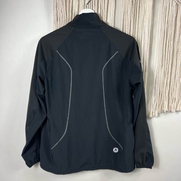 Womens Black Marmot Zippered Jacket Medium Lightweight - Picture 3 of 3